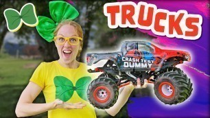 'BIG Remote Control Monster Trucks For Kids With Brecky Breck | The Monster Truck Song'