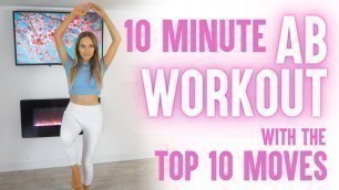 '10 Minute Standing Abs Workout  - 10 of the Best Ab Exercises  to help reduce Belly Fat (that work)'