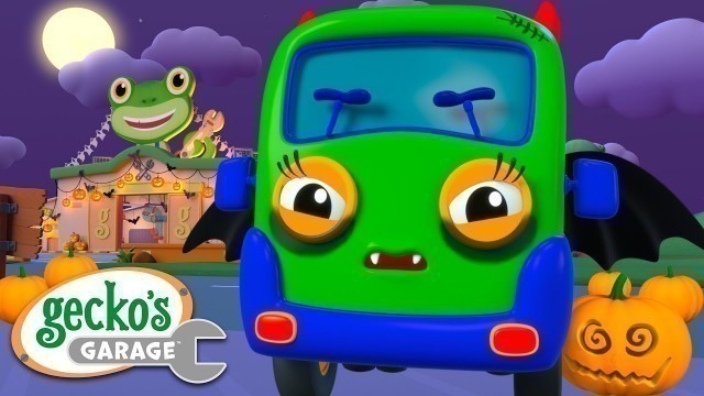 'Baby Truck Halloween! | Gecko\'s Garage | Trucks For Children | Cartoon For Kids | Baby Bus Videos'