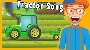 'Tractors for Kids with Blippi | The Tractor Song'