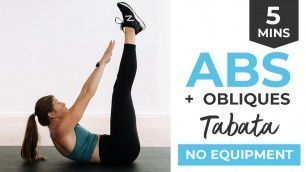 '5-Minute Abs Workout At Home (INTENSE, No Equipment)'