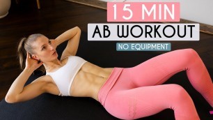 '15 MIN AB WORKOUT - No Equipment (Sixpack Abs)'