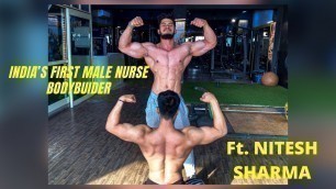 'Explosive Back Workout with Male Nurse bodybuilder 