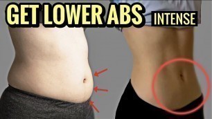 '10 Min LOWER ABS Workout Intense | burn lower belly fat, NO equipment'
