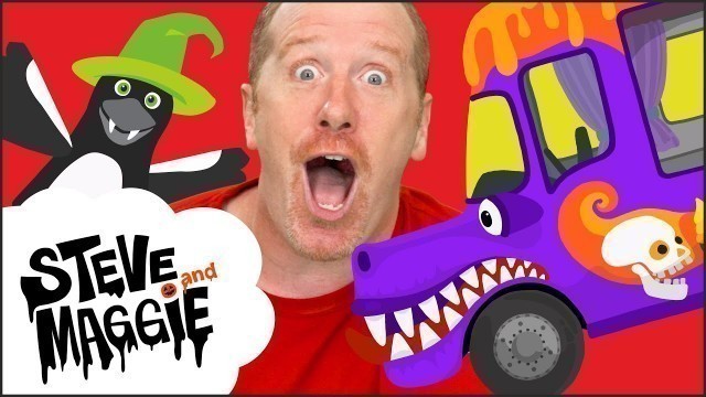 'Halloween Ice Cream Van for Kids with Steve and Maggie | Halloween Pirate Ship | Wow English TV'