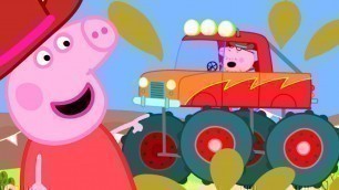 'Daddy Pig Drives a Monster Truck! | Peppa Pig Official Family Kids Cartoon'