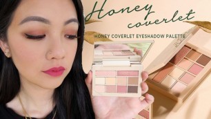 'MOONSHOT Honey Coverlet Eyeshadow Palette  허니 커버렛 아이섀도우 팔레트 Review |Swatches & Makeup Look'