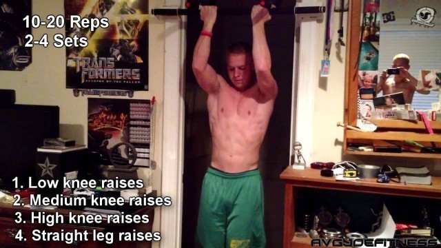 '5 Great Indoor Pull-up bar Abs workout (Beginner)'