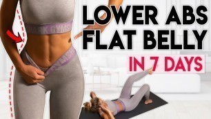 'LOWER ABS Workout (lose lower belly fat) | 10 min Home Workout'