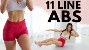 'Abs Workout to Get 11 Line Abs | 10 Min Hourglass Abs Workout At Home'