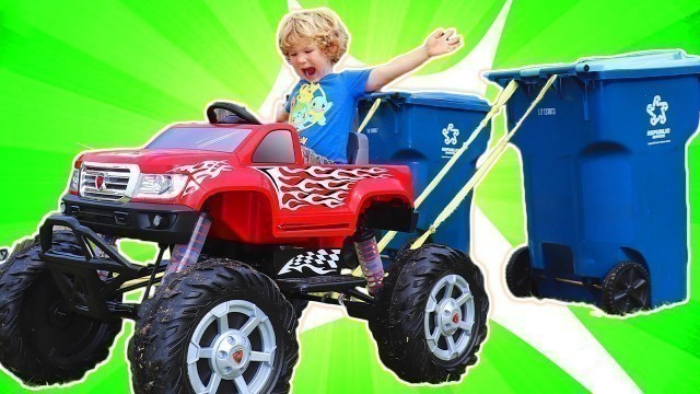 'Power Wheels Monster Truck Race CHALLENGE | Videos for Kids'