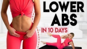 'LOWER ABS in 10 Days | 5 minute Home Workout Challenge'