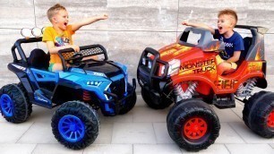 'Vlad and Niki play with Monster Truck - Game for children'