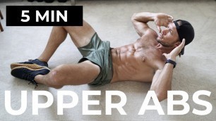 '5 MINUTE ABS | UPPER AB WORKOUT'