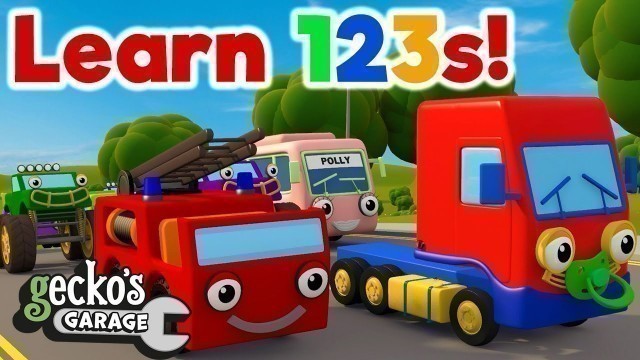'Counting 10 Baby Trucks｜Learn 123s!｜Home Learning For Kids｜Early Education｜Toddler Fun Learning'