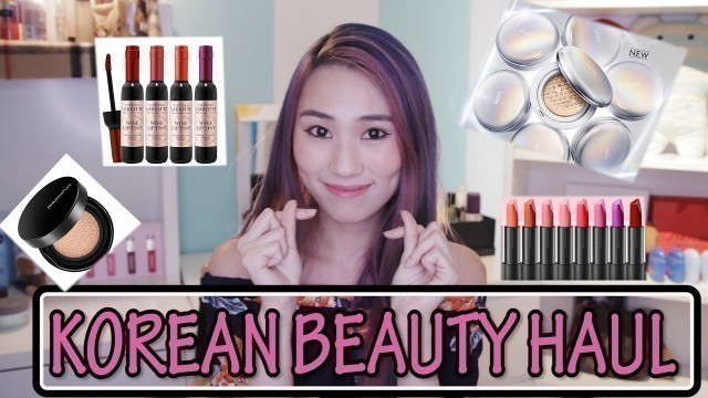 'Korean Beauty Haul + Review (IOPE Cushion, Moonshot, Wine Lip Tint & more!) | Alicia Tan'