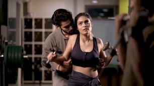 'hot bhabi in gym | yoga pants | sexy bhabi romance in gym'