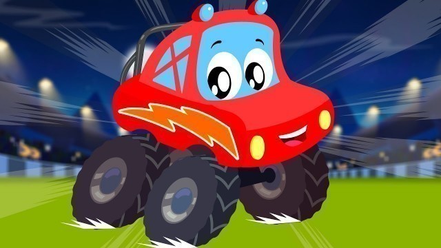 'Little Red Car | Monster Truck Dan | We Are The Monster Trucks | Compilation Video For Kids'