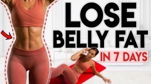 'LOSE FAT in 7 days (belly, waist & abs) | 5 minute Home Workout'