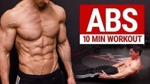 '10 MIN AB WORKOUT // 6 PACK ABS // No Equipment | ATHLEAN X'