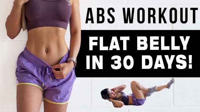 '10 Mins ABS Workout To Get FLAT BELLY IN 30 DAYS | FREE WORKOUT PROGRAM'