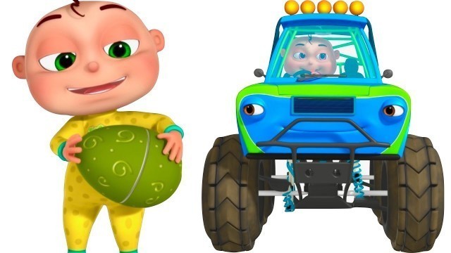'Five Little Babies Driving Transport Vehicles | Surprise Eggs Kids | Monster Truck Fire Truck'