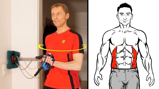 'Bullworker Torso Rotation | Best Obliques Exercise at Home (Side Twist Abs)'