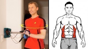 'Bullworker Torso Rotation | Best Obliques Exercise at Home (Side Twist Abs)'