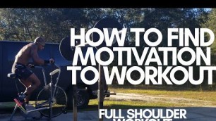 'How To Motivate Yourself to Workout- Shoulder Barbell Workout'