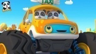 'Baby Panda\'s Monster Truck Race | Monster Car Song | Nursery Rhymes | Kids Song | Baby Song |BabyBus'