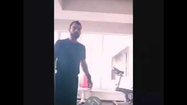 'VIRAT KOHLI GYM in CORONA TIME at home'