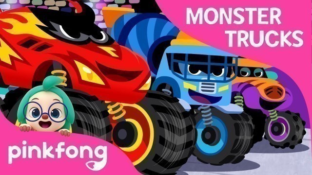 'Monster Truck Race | Monster Trucks | Car Songs | Pinkfong Songs for Children'