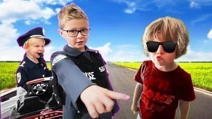 'Kids Mechanic Sells Power Wheels Monster Truck Toy Cars and Trucks | Pretend Play Police'