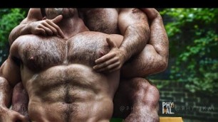 'THICK AND HEAVY HAIRYMEN PHYSIQUE BODYBUILDERS, FITNESS MODELS PLUS MUSCULAR MEN MOTIVATIONAL VIDEO'
