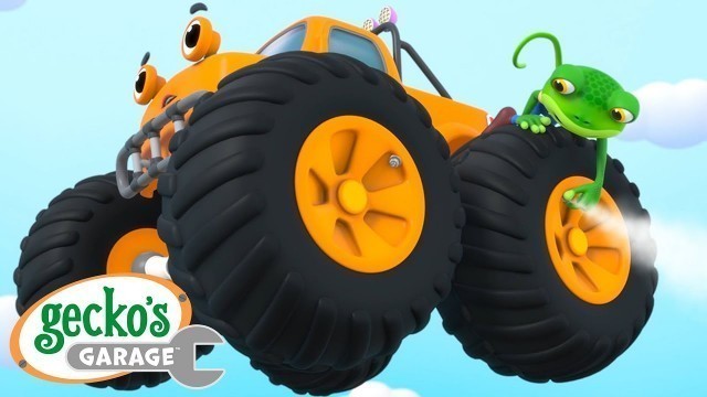 'Do Monster Trucks Fly?｜Gecko\'s Garage｜Funny Cartoon For Kids｜Learning Videos For Toddlers'