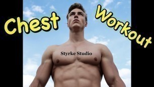 'Fitness Model Hagen Richter Chest Workout Styrke Studio'