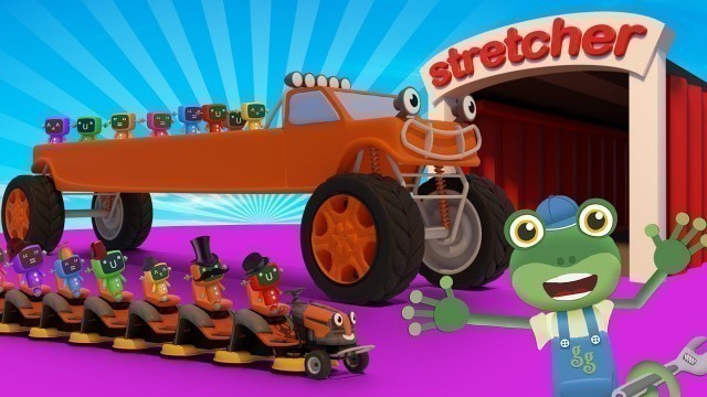 'Stretching Trucks With Gecko\'s Garage | Truck Cartoons For Children'
