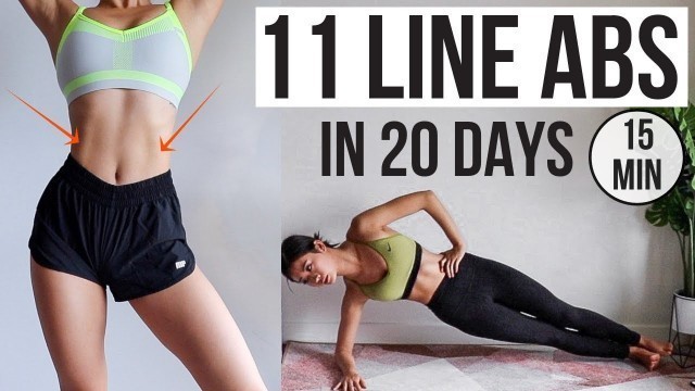 'Abs in 20 Days! Get 11 Line Abs like KPOP Idol (15 min Home Workout) ~ Emi'
