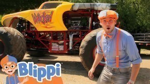 'Blippi Learns about Monster Trucks! | Vehicles for Kids | Fun and Educational Videos for Toddlers'