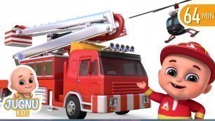 'Fire Brigade Truck | Tractor Cartoon, Fire Truck | Surprise Eggs Toys from Jugnu Kids'