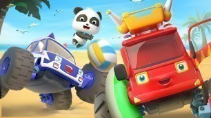 'Monster Car for Kids | Monster Fire Truck | Police Car, Ambulance Song | Cars and Vehicles | BabyBus'