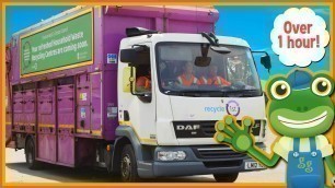 'Garbage Trucks For Kids and MORE Big Trucks | Gecko\'s Real Vehicles'