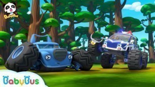 'Monster Cars\' Forest Exploration | Baby Panda\'s Crystal Cave Adventure | Monster Truck | BabyBus'