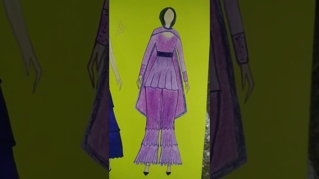 'dress design by Neelu Verma, fashion illustration, fashion designer'