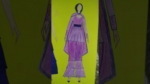'dress design by Neelu Verma, fashion illustration, fashion designer'