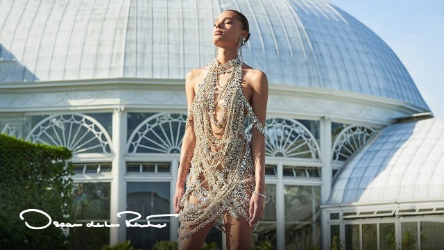 'Making of: The Oscar de la Renta Pre-Spring 2023 Draped Crystal Dress'