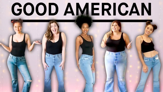 '5 Women Try Good American by Khloé Kardashian! [Sizes 2-18]'