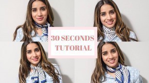 'How to: Tie Silk Scarf Around Neck 5 Ways'
