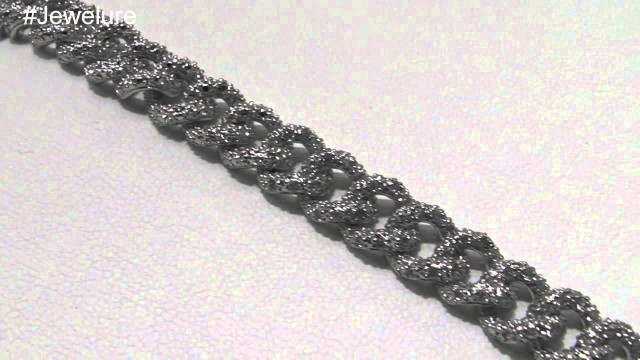 'Silver Tone Cubic Zirconia Fashion Bracelet Curb Link Bracelet for Women'