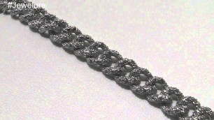 'Silver Tone Cubic Zirconia Fashion Bracelet Curb Link Bracelet for Women'
